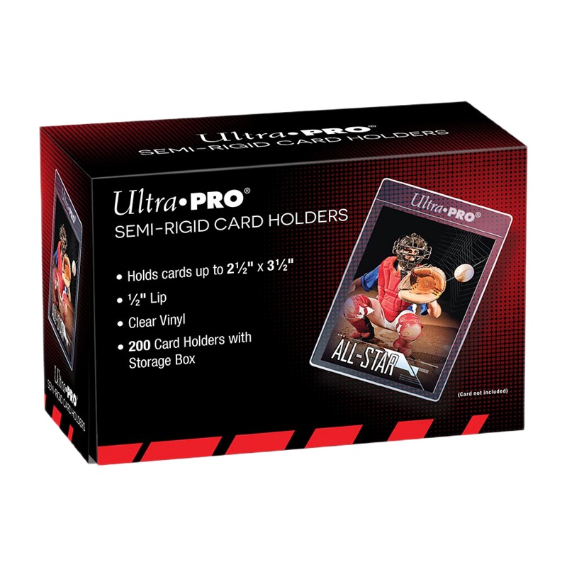 Ultra Pro Semi Rigid Half Inch Lip Tall Sleeves - 200 pcs