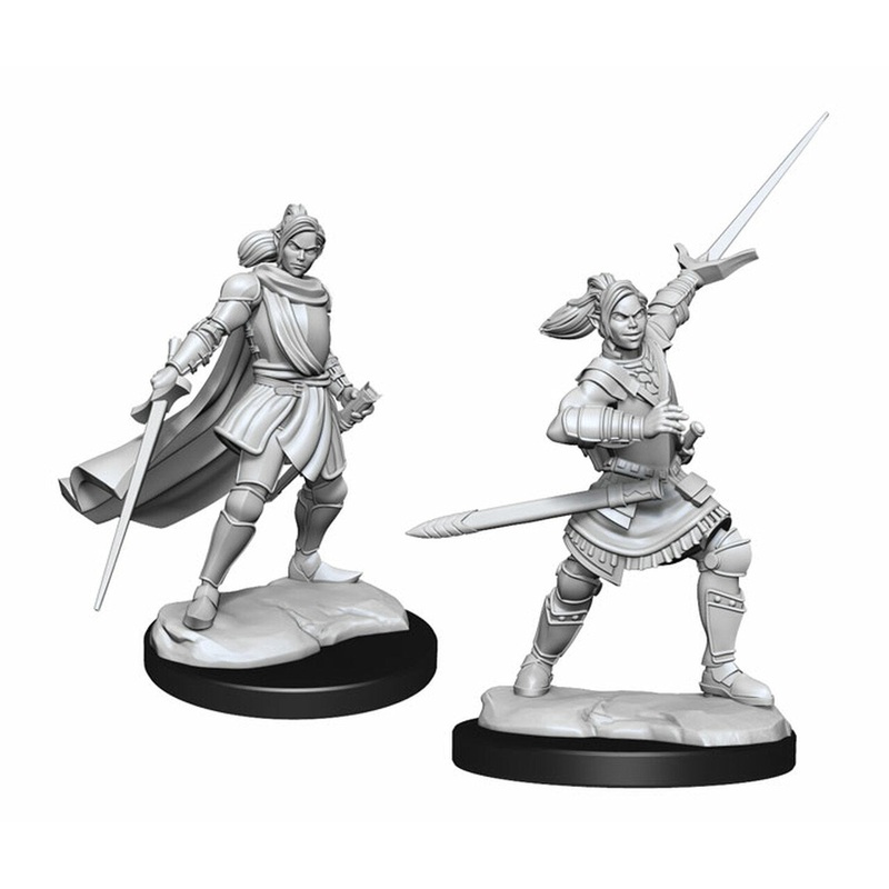 Critical Role Unpainted Miniatures: Half-Elf Paladin Xhorhas Female