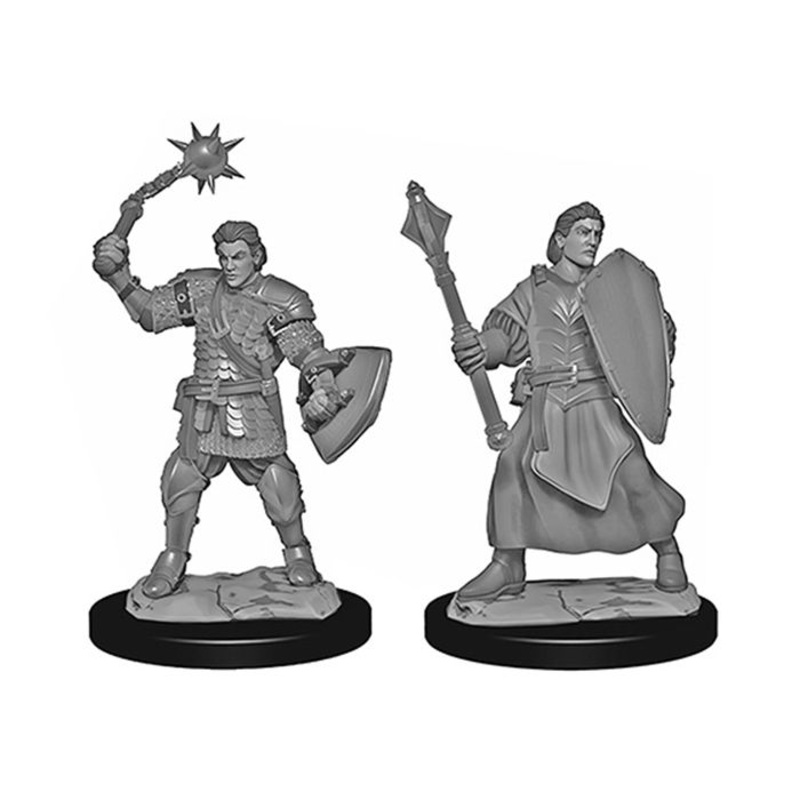 Critical Role Unpainted Miniatures: Human Clovis Concord Cleric Male