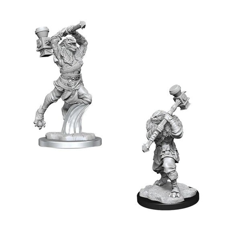 Critical Role Unpainted Miniatures: Ravenite Half-Dragon Barbarian Female