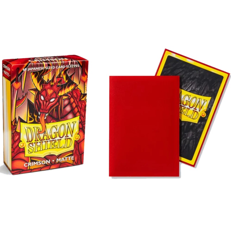 Dragon Shield: Japanese Size Matte Sleeves - Crimson (60pcs)