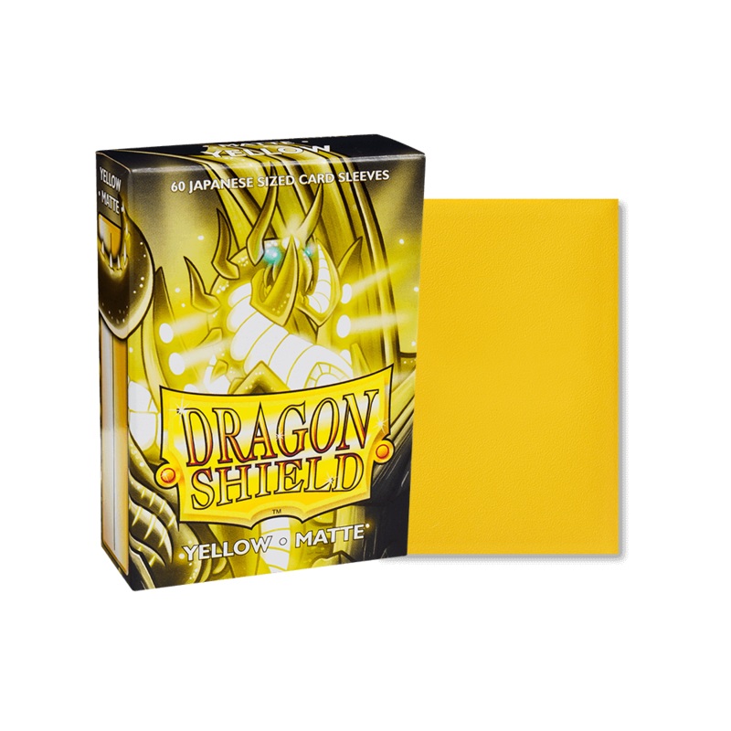 Dragon Shield: Japanese Size Matte Sleeves - Yellow (60pcs)