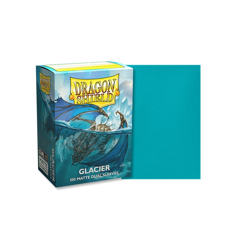 Dragon Shield: Standard Size Matte Dual Sleeves - Glacier (100pcs)