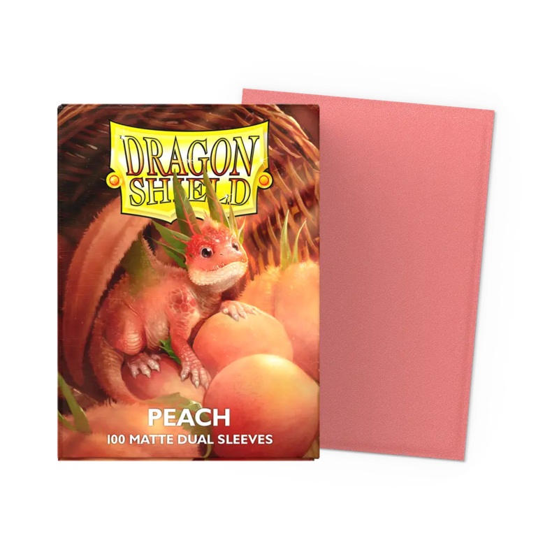 Dragon Shield: Standard Size Matte Dual Sleeves - Peach (100pcs)