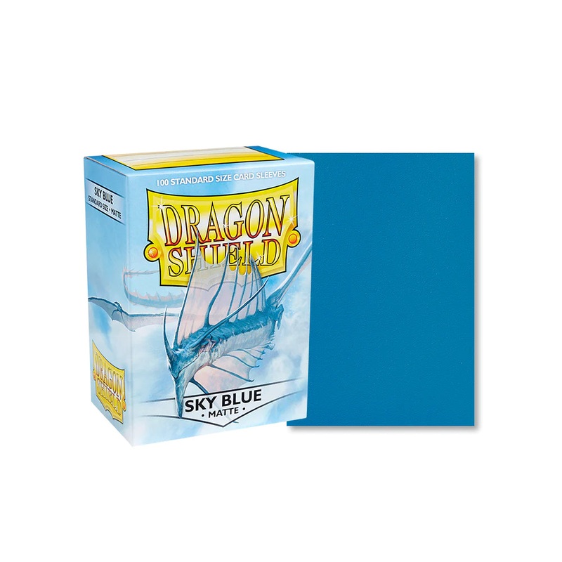 Dragon Shield: Standard Size Matte Sleeves - Sky Blue (100pcs)