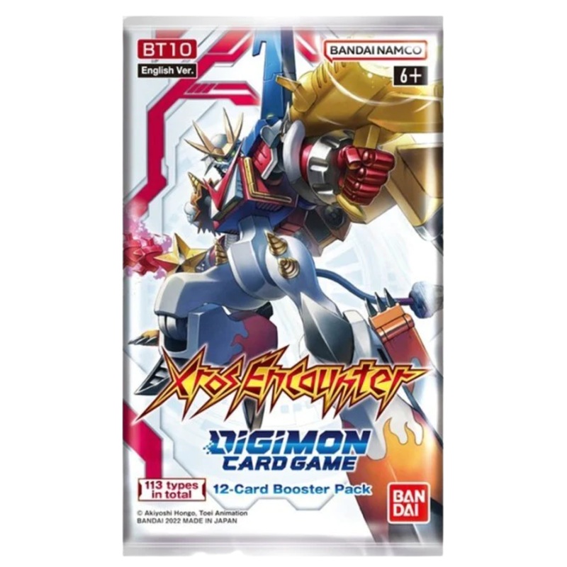 Digimon Card Game Xros Encounter BT10 Booster Pack (12 cards)