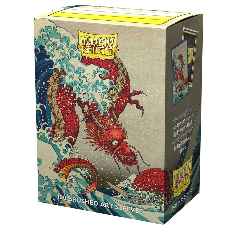 Dragon Shield Brushed Art Standard Size Sleeves - The Great Wave of Kanagawa
