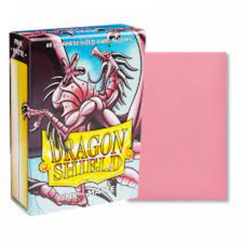Dragon Shield: Japanese Size Matte Sleeves - Pink (60pcs)