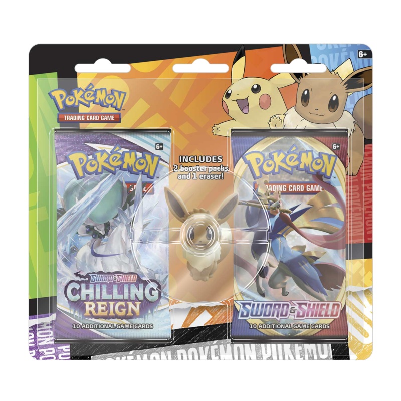 Pokemon TCG Back to School Eraser Blister
