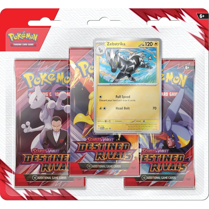 Pokemon TCG: Destined Rivals - 3 Pack Blister