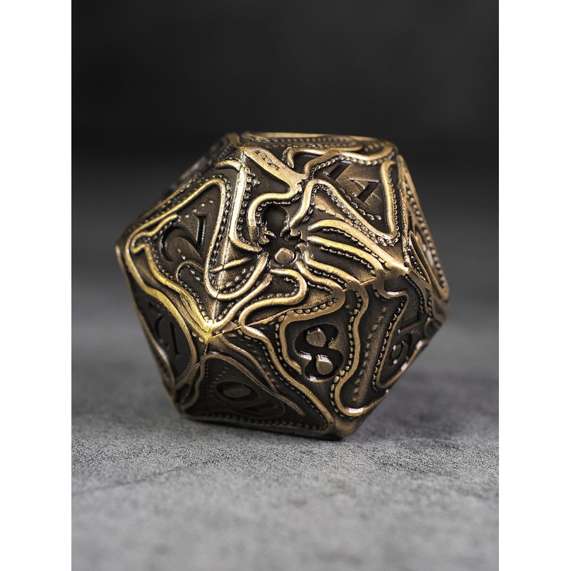 50mm Kraken's Reach: Brass Golem's Reach TTRPG  Single D20