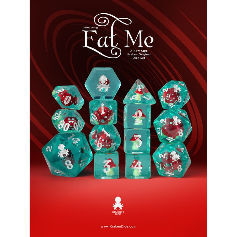 Eat Me 14pc Mushroom Inclusion Dice Set