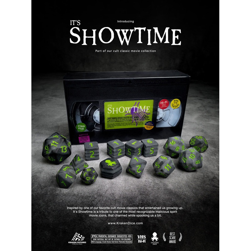 It's Showtime 14pc Cult Classic Themed Dice Set