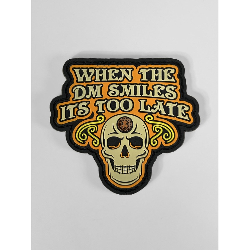 It's Too Late  PVC Patch w/Velcro Backing