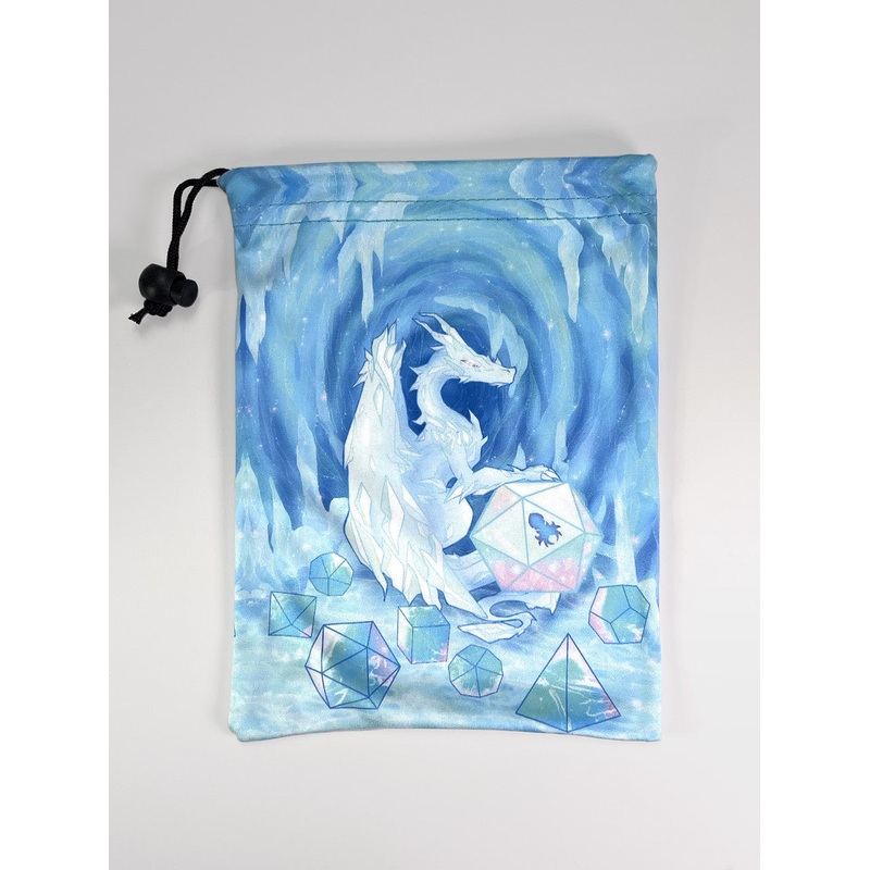 Large Dice Bag Ice Dragon
