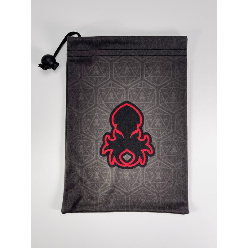 Large Dice Bag Red Kraken