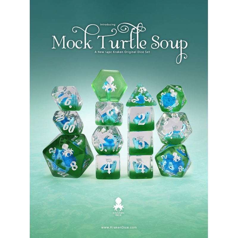 Mock Turtle Soup 14pc Turtle Inclusion Dice Set