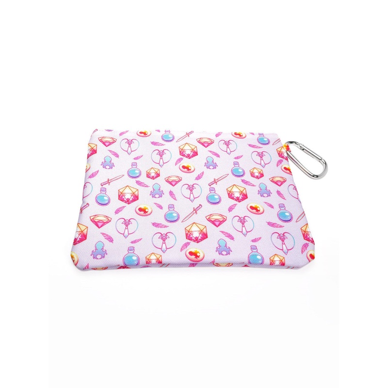 Potions and Play Things Pink Dice and Travel bag