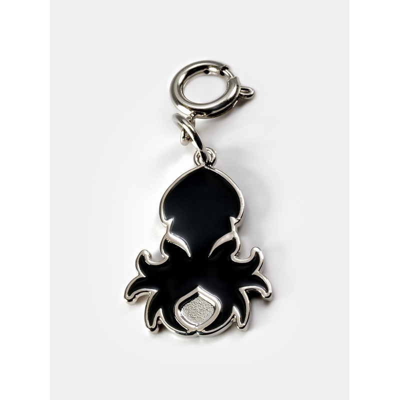 Single Semi-Precious Bag Charm (Black)