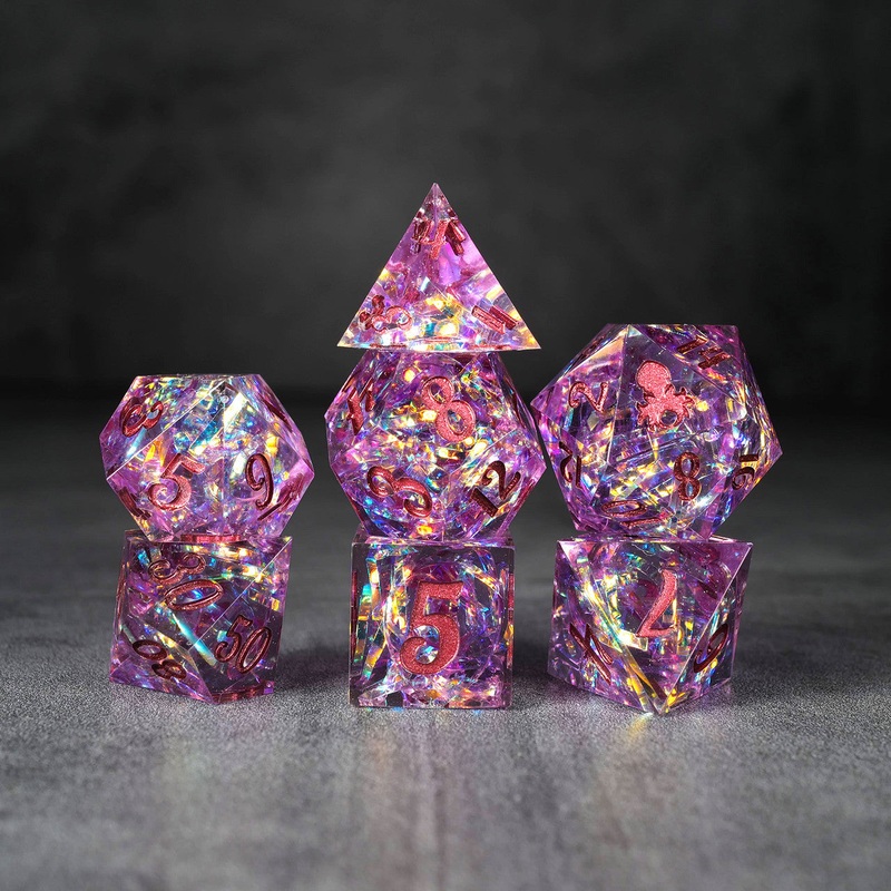 Kraken Lux Production Sample #11 7pc Sharp Edge Dice Set