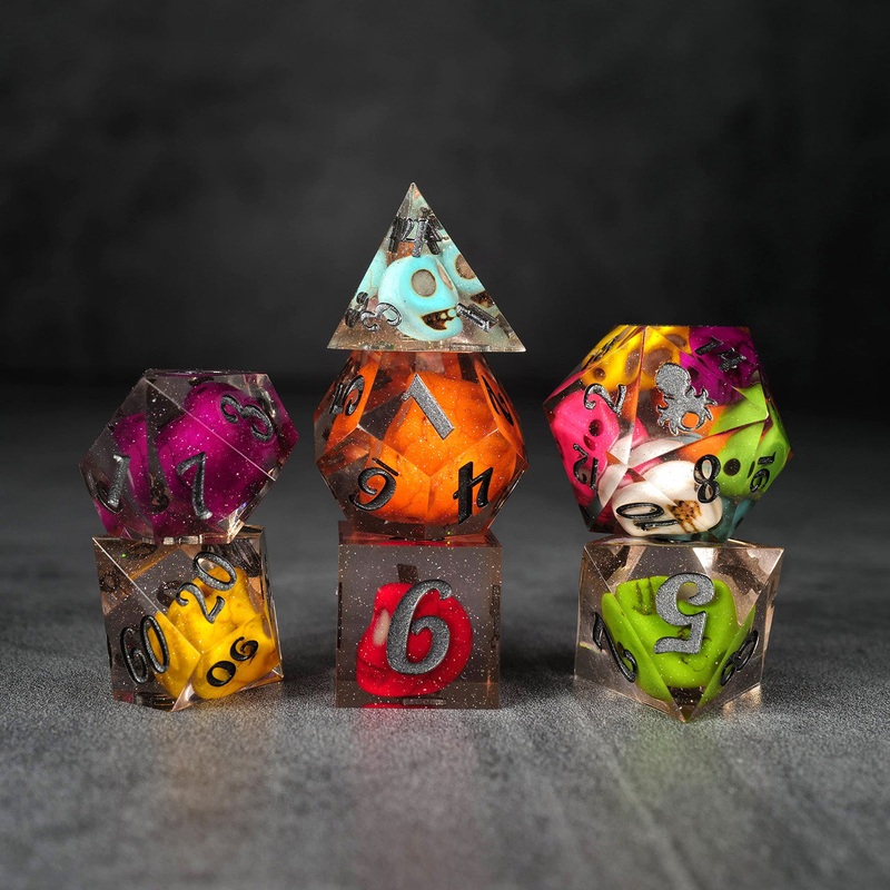 Kraken Lux Production Sample #12 7pc Sharp Edge Dice Set