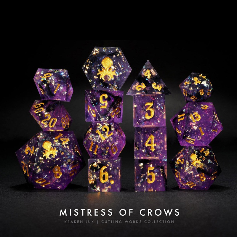 Mistress of Crows: Kraken Lux 14pc Sharp Edge Dice