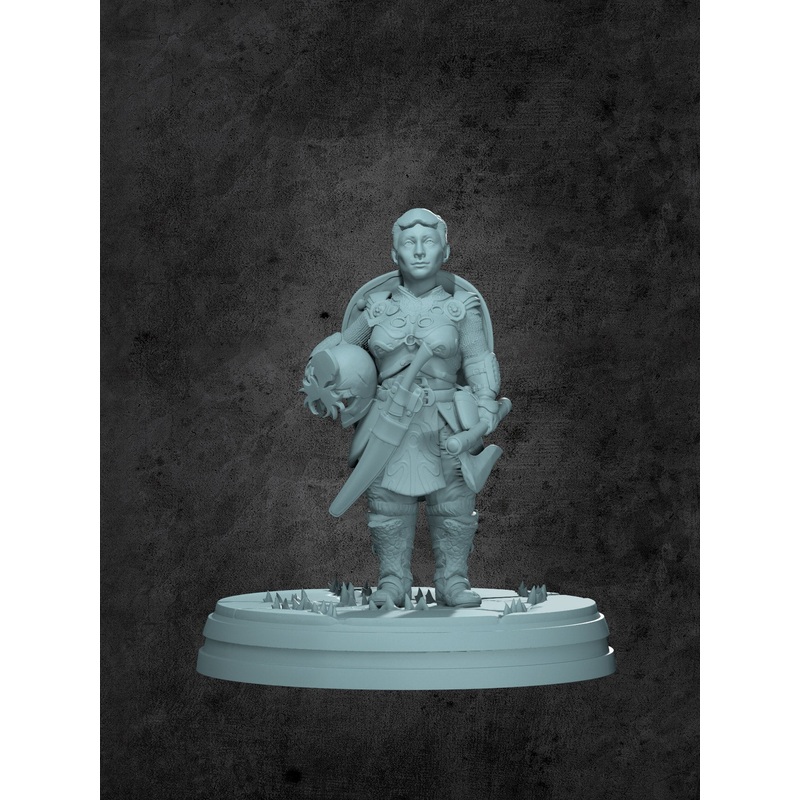 Ylea (City Guard) Miniature for Tabletop RPGs