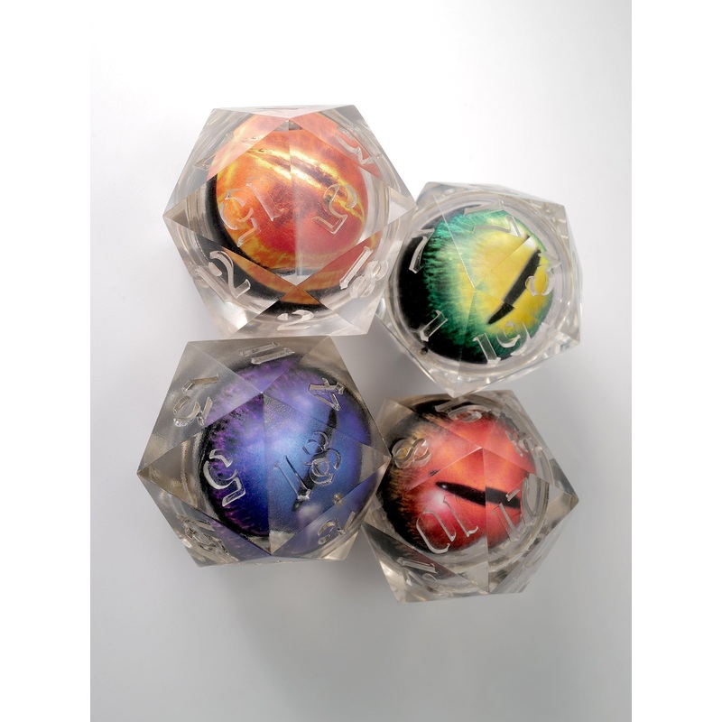 34mm Dragon's Eye D20 Raw Bundle Set of 4