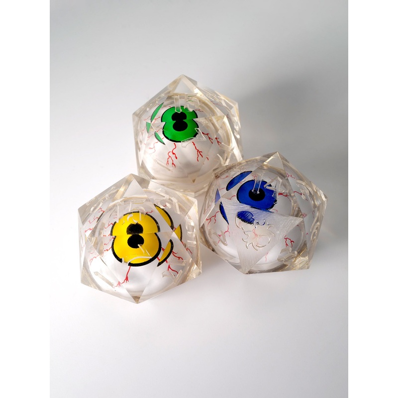34mm Gazing Eye D20 Raw Bundle Set of 3