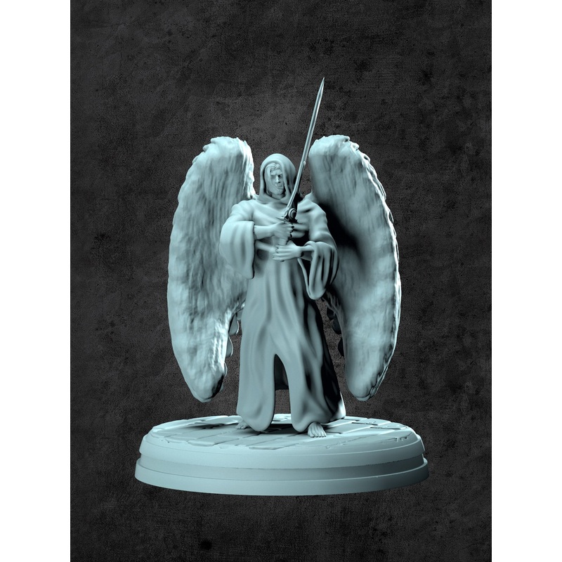 Angel Warrior Miniature for Tabletop RPGs