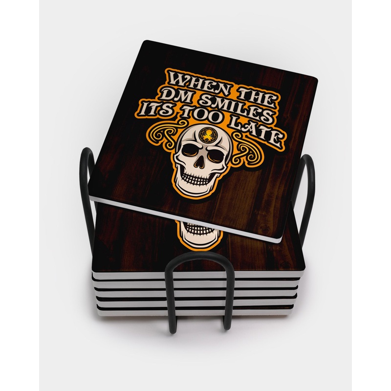 DM Smiles Square Coaster Set
