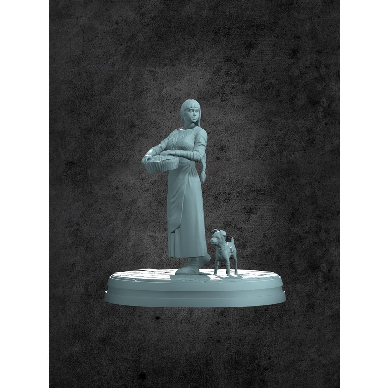 Grace (Flower Girl) Miniature for Tabletop RPGs