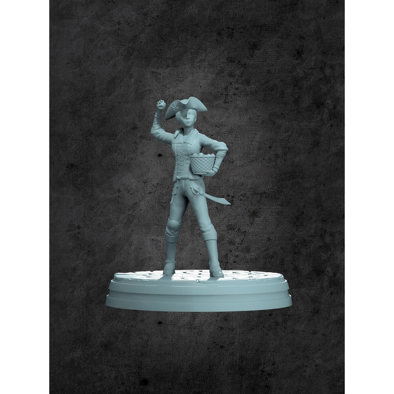Peggy (One-Leg) Miniature for Tabletop RPGs
