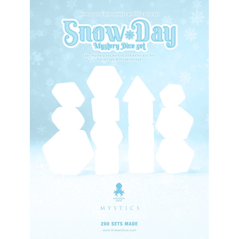 Snow Day Mystery 14pc Dice Set