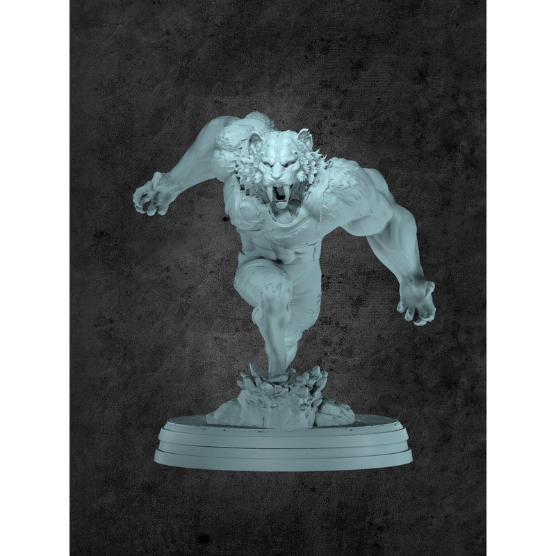 Weretiger Miniature for Tabletop RPGs