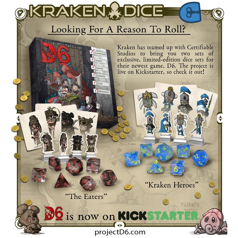 The Eaters and Kraken Heroes 7pc Dice Sets
