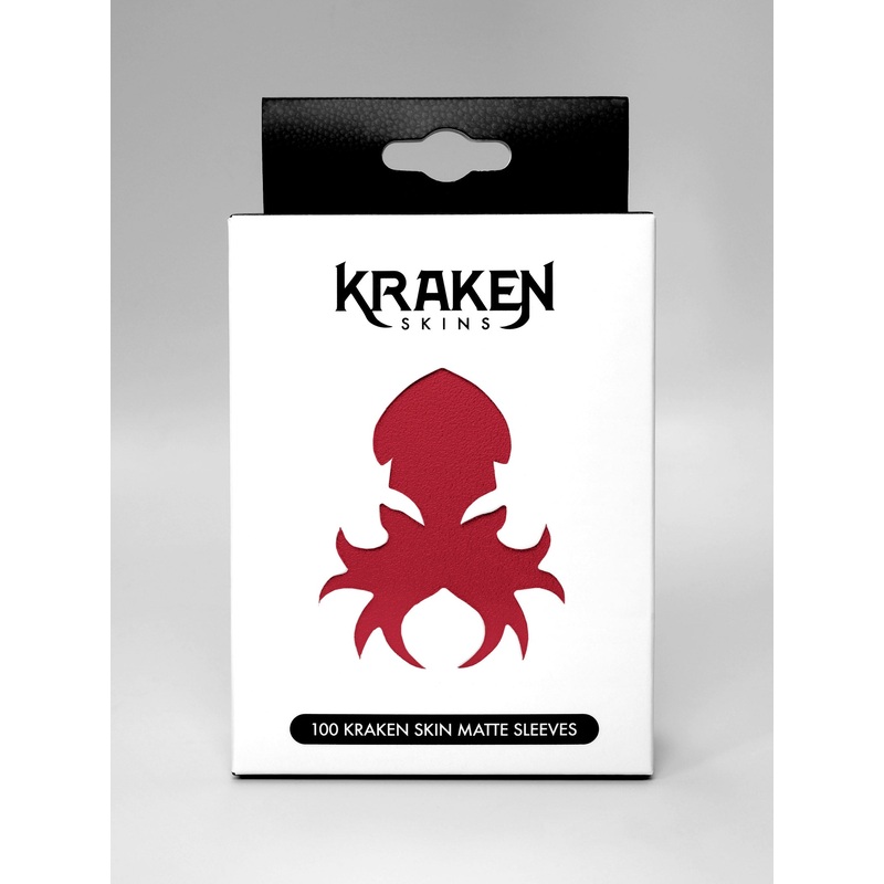Kraken Skins Crimson Red Matte Sleeves