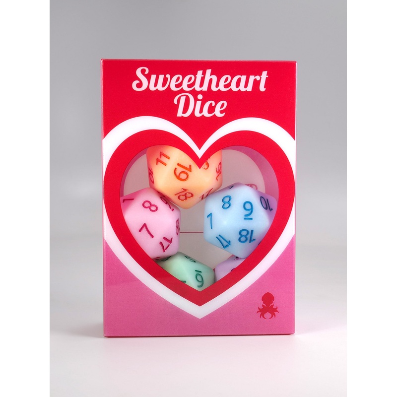 Be My Valentine "Sweetheart Dice" D20 Spindown 5pc Bundle
