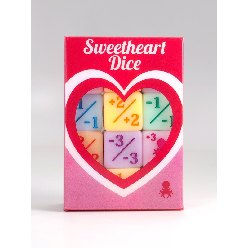 Be My Valentine "Sweetheart Dice" Mini 3/3 Positive/Negative 12 Pack