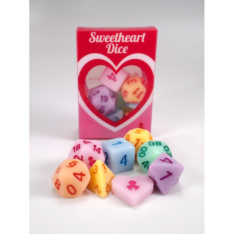 Be My Valentine "Sweetheart Dice" Mini 8pc Dice Set