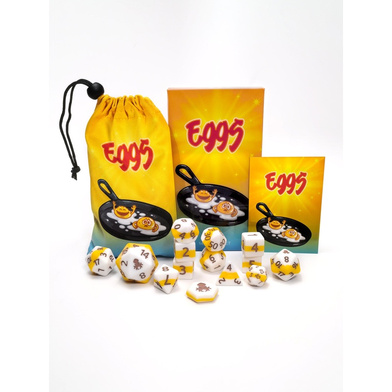 Eggs 14pc Dice Bundle Inked in Brown