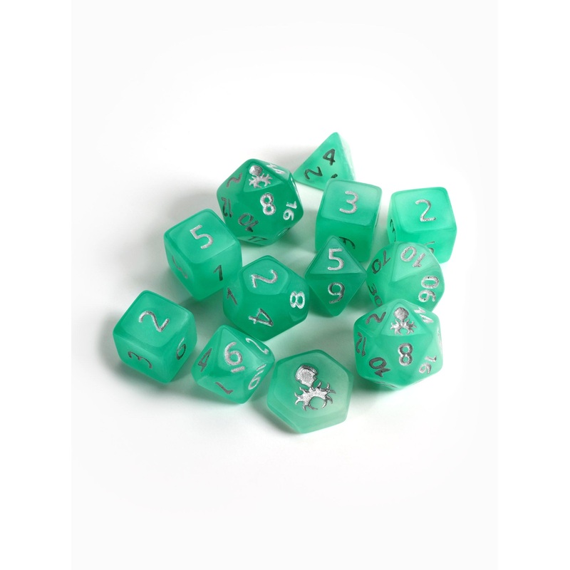 Feytfull Tropic Blast Glow in the Dark Mini 12pc Dice Set
