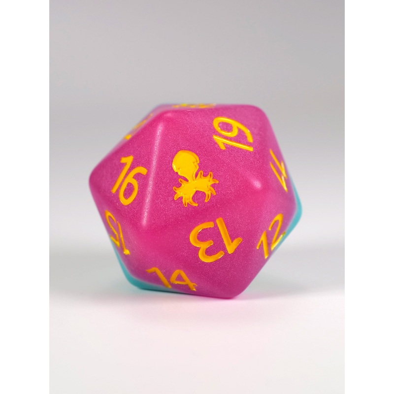San Diego Sunset Glow in the Dark Spindown D20