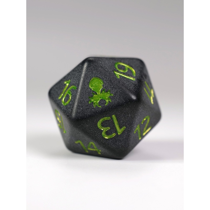 Slate: Green Matte Spindown D20