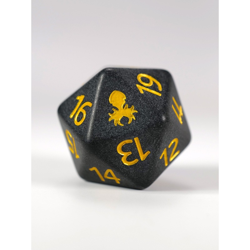 Slate: Yellow Matte Spindown D20