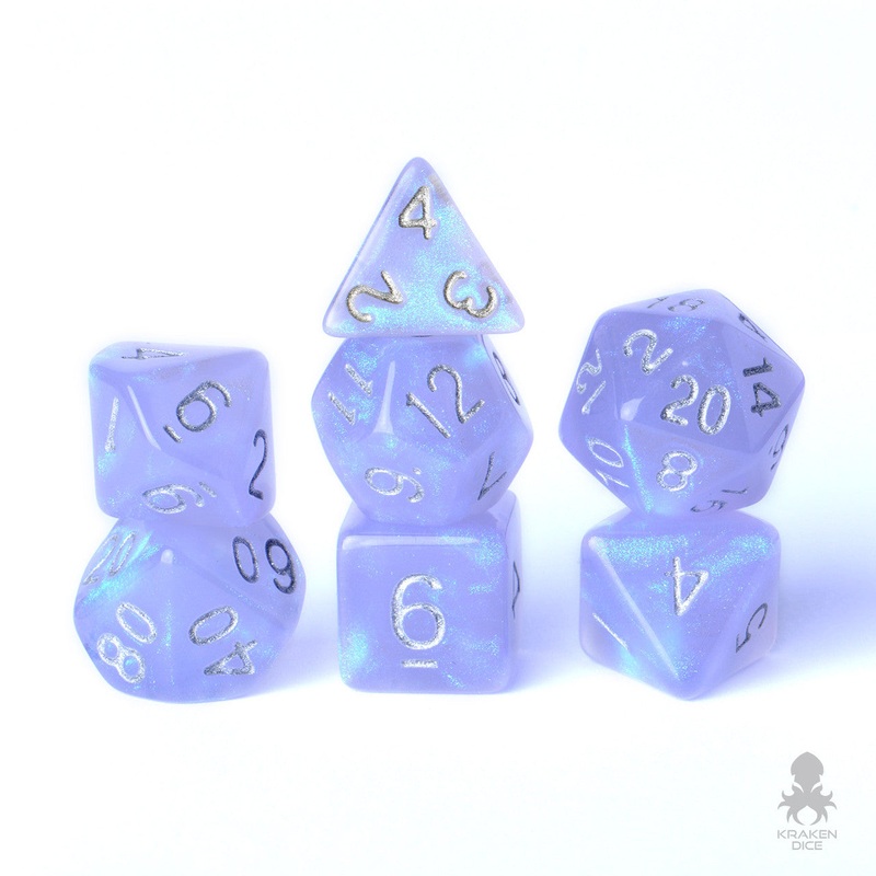 Purple Boreal 7pc Polyhedral Dice Set