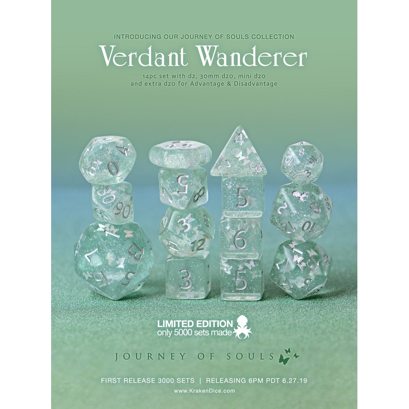 Verdant Wanderer 14pc Limited Edition Dice Set
