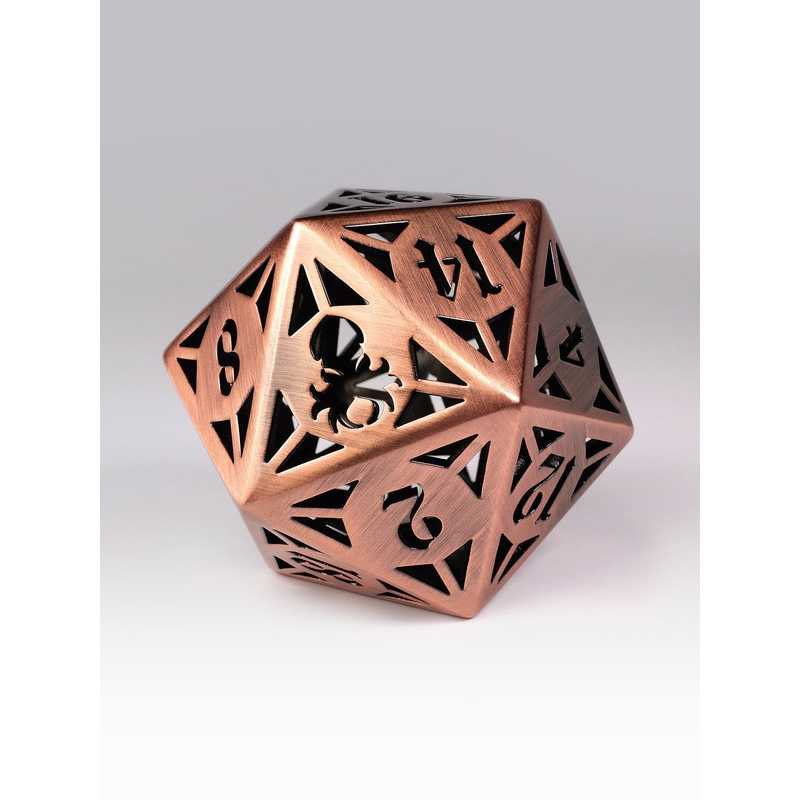Archon: Copper/Bronze 60mm Hollow D20