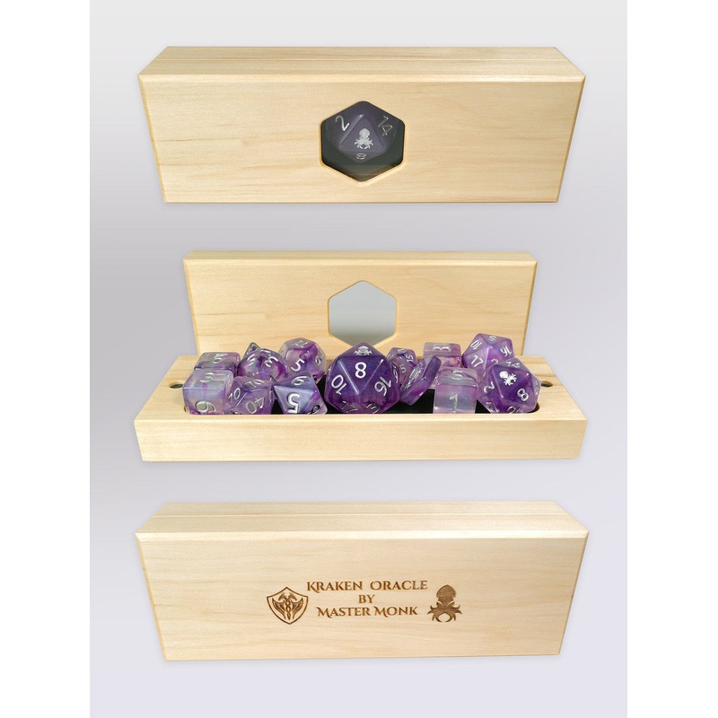 Kraken's Oracle Aspen Dice Vault by Master Monk