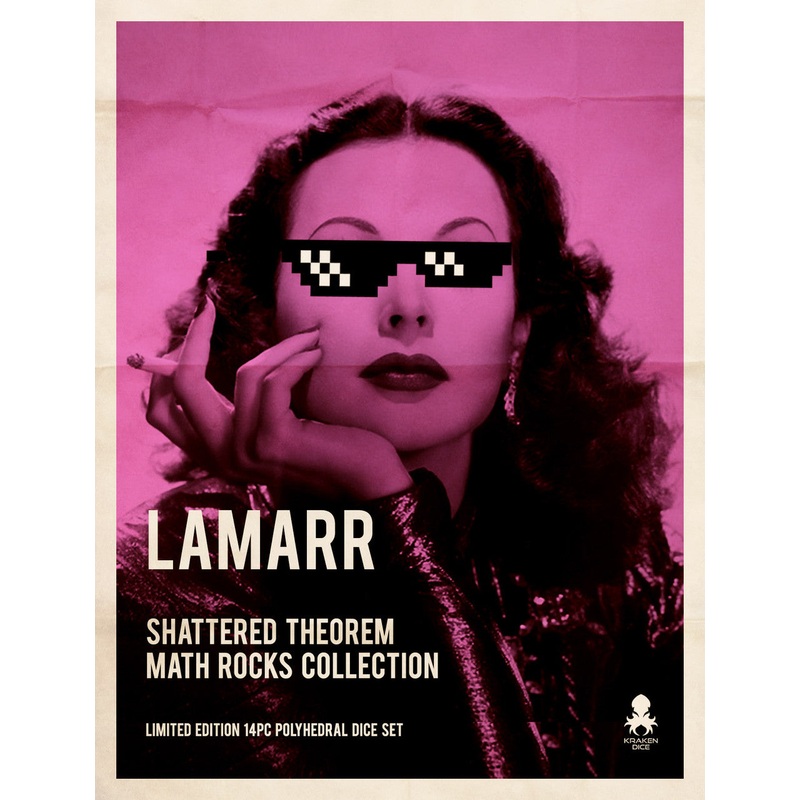 Lamarr: Shattered Theorem 14pc Limited Edition Polyhedral Dice Set